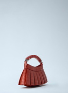 Lacoste Runway H Lenglen Crocodile Effect Leather Bag