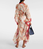 Etro Embroidered paisley cotton and silk kaftan