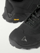 ROA - Katharina Light Rubber and Leather-Trimmed Ripstop Sneakers - Black