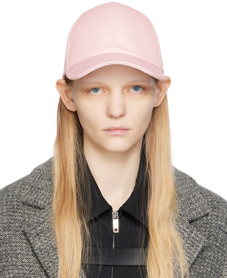 Courrèges Pink Embroidered Cap Courreges