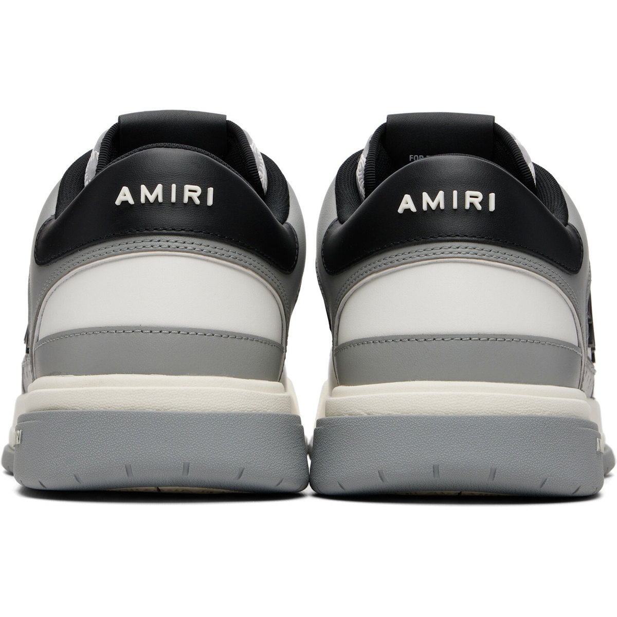 AMIRI Gray & White Classic Low Sneakers