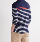 Ralph Lauren Purple Label - Striped Cotton-Jersey T-Shirt - Blue