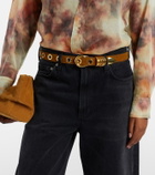 Déhanche Hollyhock suede belt