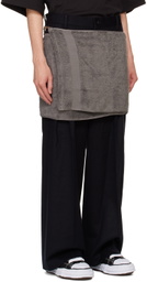 doublet Black Onsen Towel Trousers