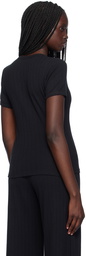 LESET Black Slim Fit T-Shirt