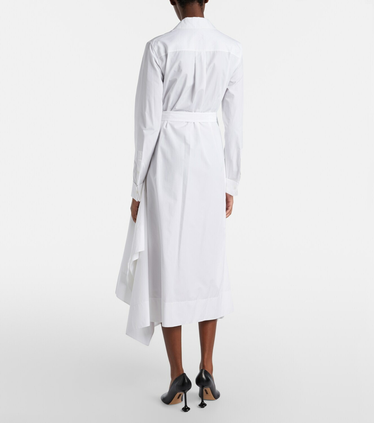Loewe Draped cotton wrap dress