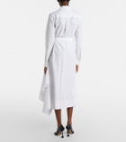 Loewe Draped cotton wrap dress