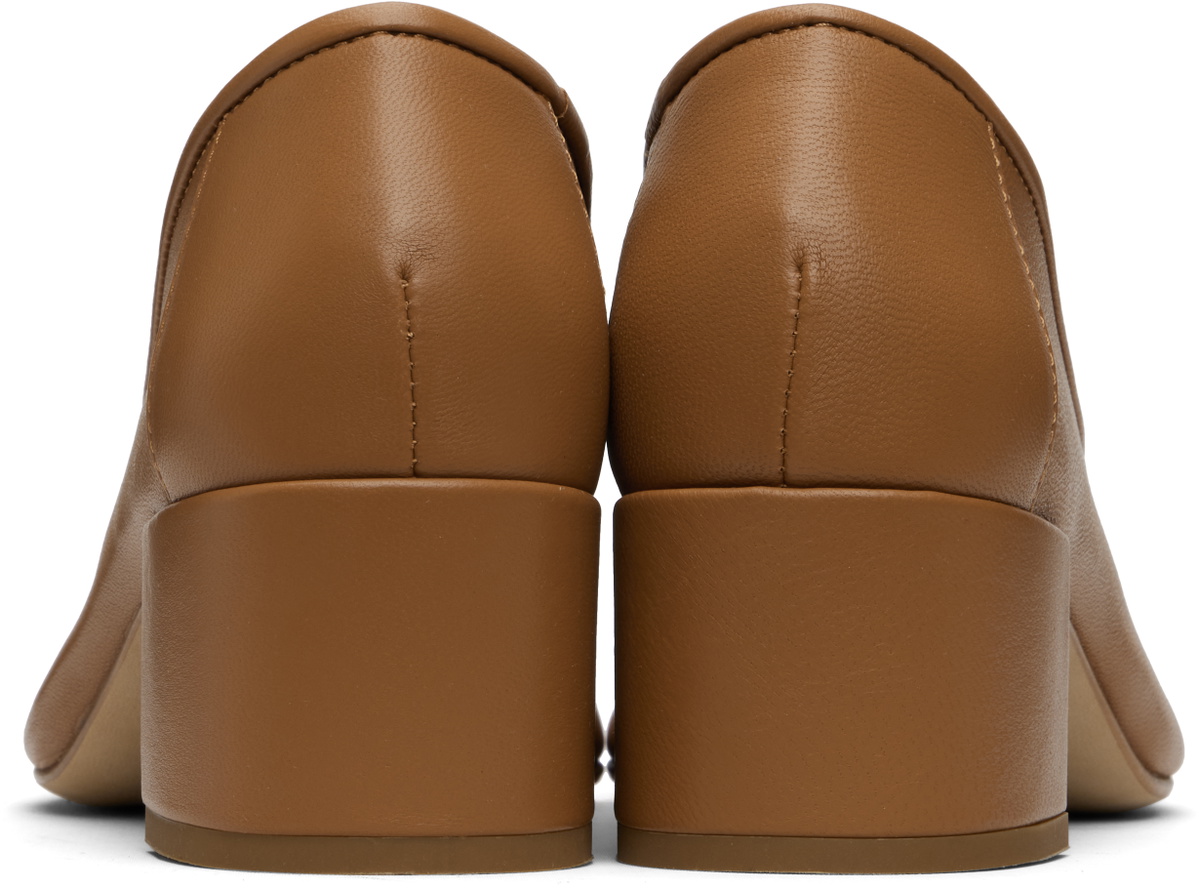 BY FAR Tan Prudence 45 Heels