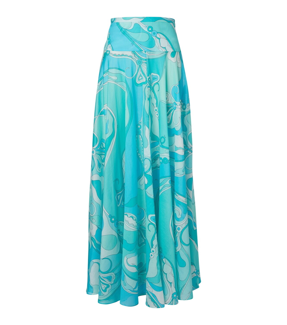 Pucci Orchidee high-rise cotton maxi skirt Emilio Pucci