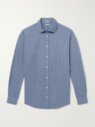 Massimo Alba - Canary Checked Cotton-Flannel Shirt - Blue