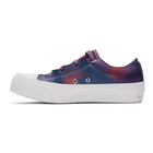 Needles Pink and Purple Tie-Dye Asymmetric Ghillie Sneakers