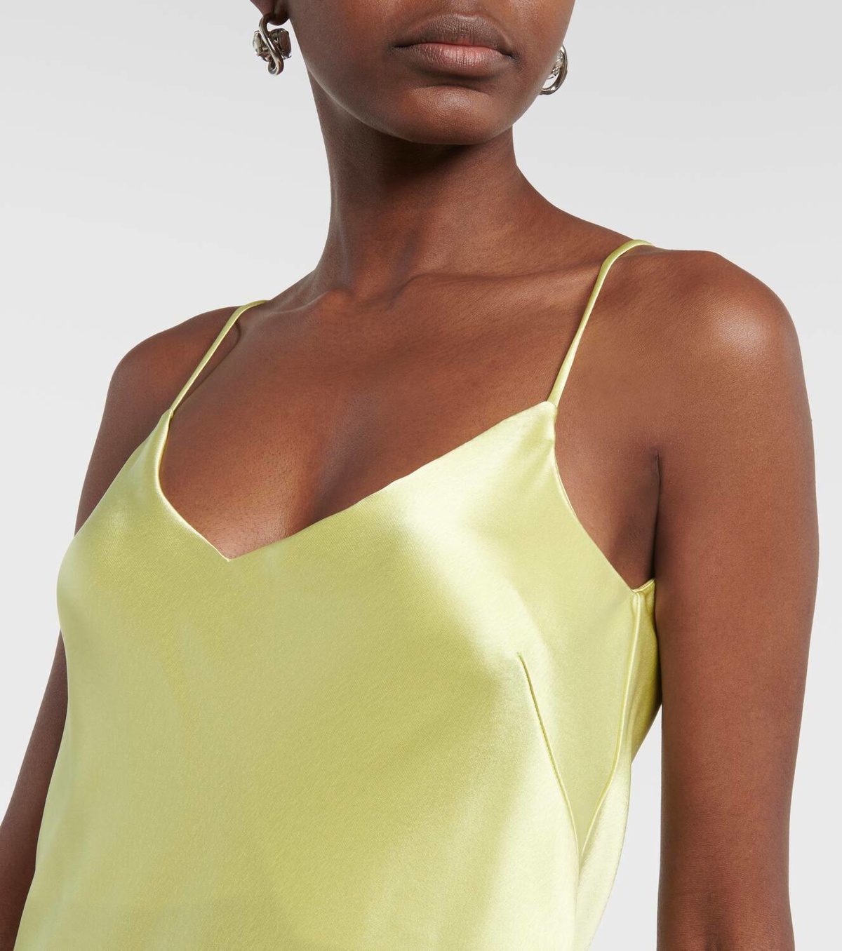 galvan slip dress $1095 Escape Women's White Veranda Woven Maxi Size 38 Galvan Ized Silk Slip Dress