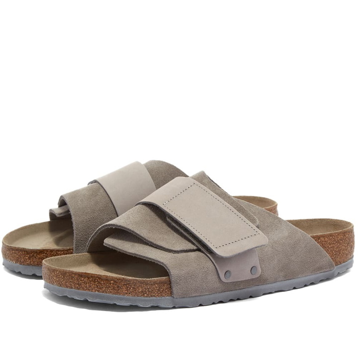 Photo: Birkenstock Men's Kyoto in Stone Coin Suede/Nubuck