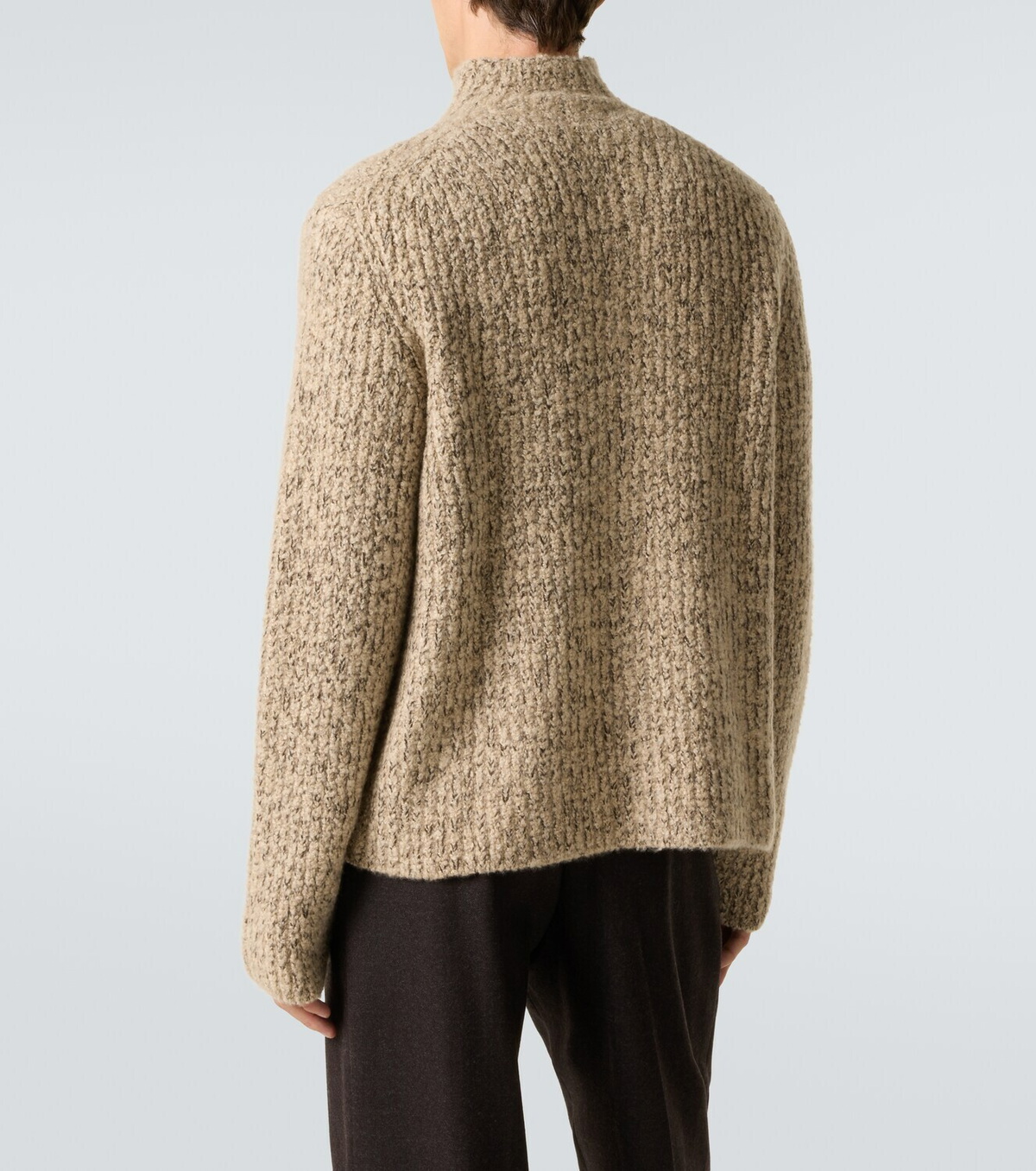 God's True Cashmere Cashmere bouclé cardigan with labradorite