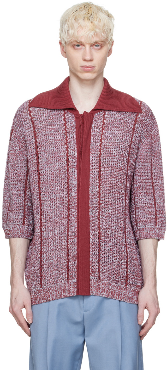 Lanvin Red Loose-Fitting Polo