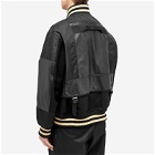 Junya Watanabe MAN Men's Wool & Nylon Varsity Jacket in Black