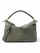 LOEWE - Puzzle Edge Large Logo-Debossed Full-Grain Leather Messenger Bag