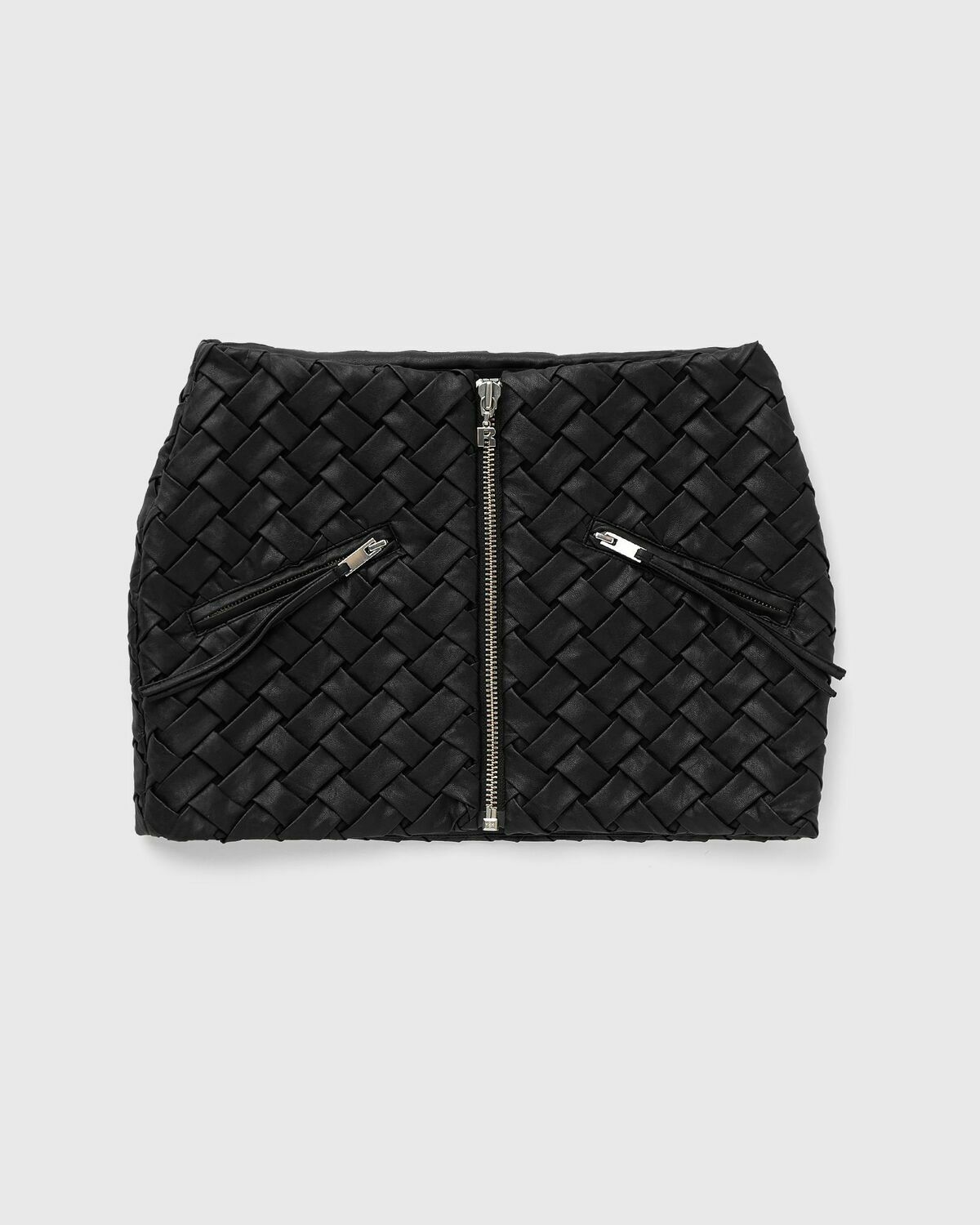 Rotate Birger Christensen Braided Mini Skirt Black Skirts
