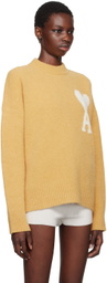 AMI Paris Yellow Ami de Cœur Sweater
