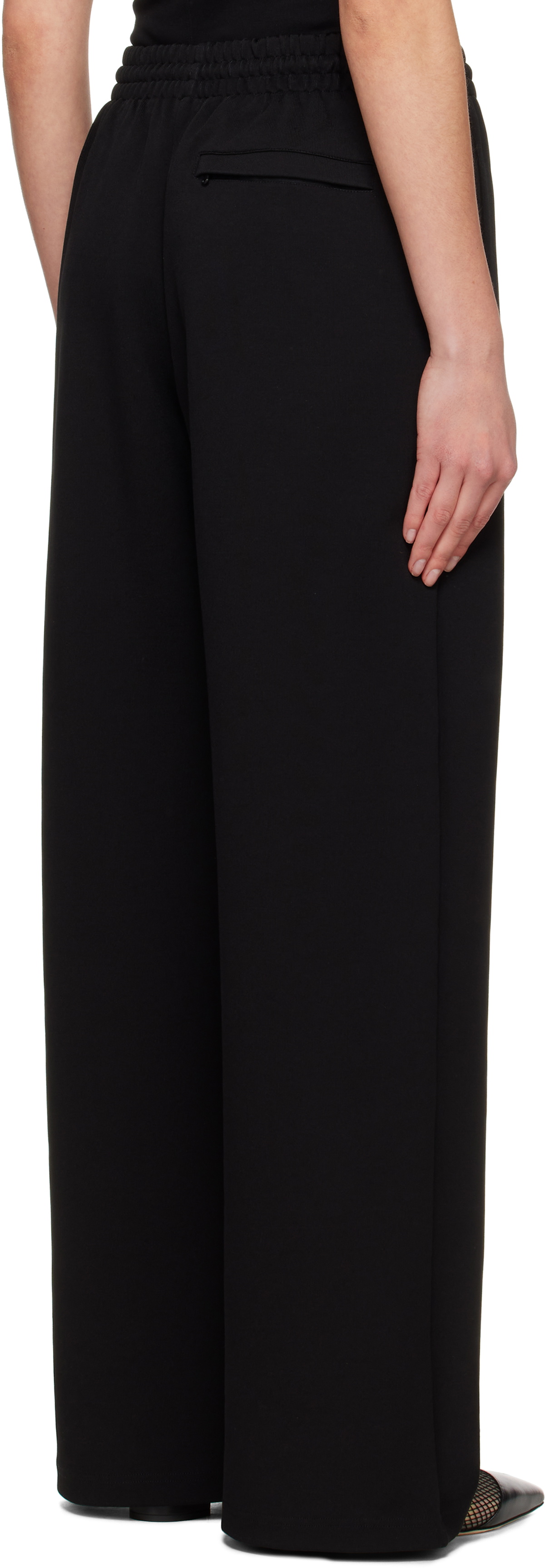 WARDROBE.NYC Black Semi Matte Track Lounge Pants