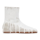 Maison Margiela Off-White Bianchetto Flat Tabi Boots