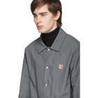 Maison Kitsune Grey Bertil Fox Head Jacket