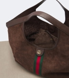 Gucci Gucci Giglio Large suede tote bag