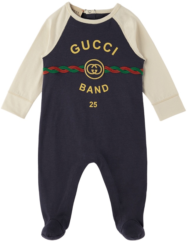 Photo: Gucci Baby Navy 'Gucci Band' Jumpsuit