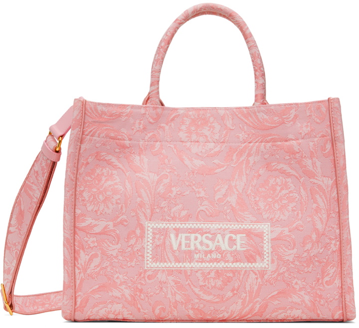 Photo: Versace Pink Barocco Athena Tote