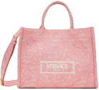 Versace Pink Barocco Athena Tote