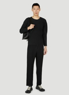 Homme Plissé Issey Miyake - Long Sleeve Top in Black