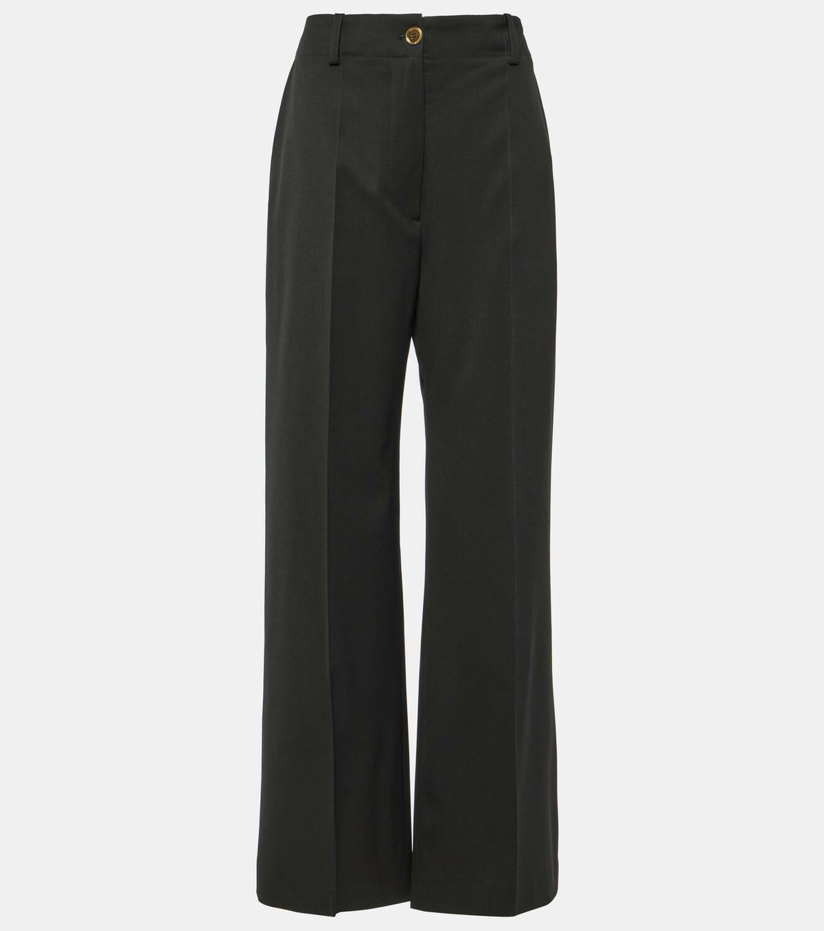 Patou Mid-rise wool-blend straight pants Patou