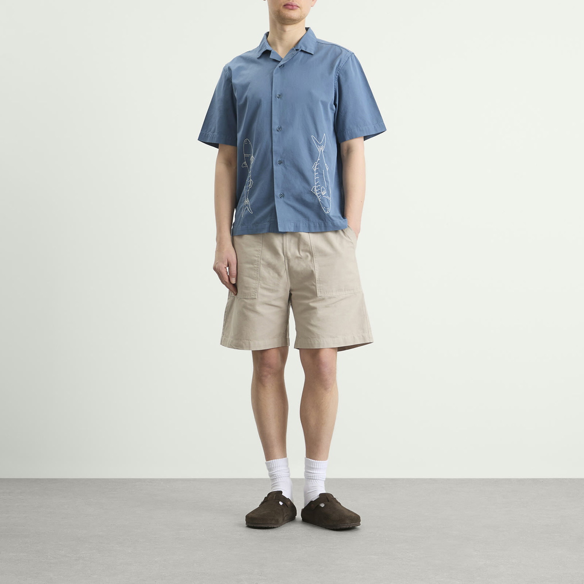 Service Works Men's Classic Chef Shorts in Stone