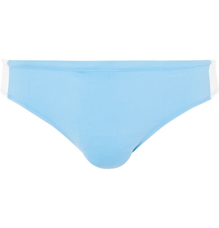 Photo: Orlebar Brown - Dachshund Colour-Block Swim Briefs - Men - Light blue