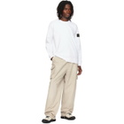 Stone Island White 6100057 Heavy Organic Cotton Sweatshirt