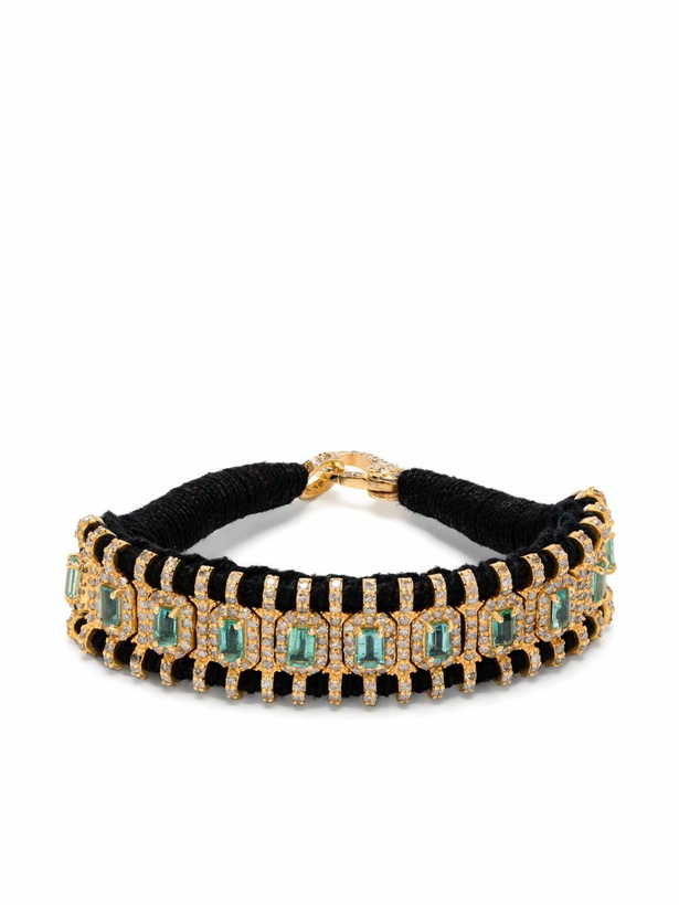Photo: JIA JIA Yellow Gold Emerald And Diamond Bracelet