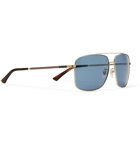 Gucci - Aviator-Style Gold-Tone and Tortoiseshell Acetate Sunglasses - Gold