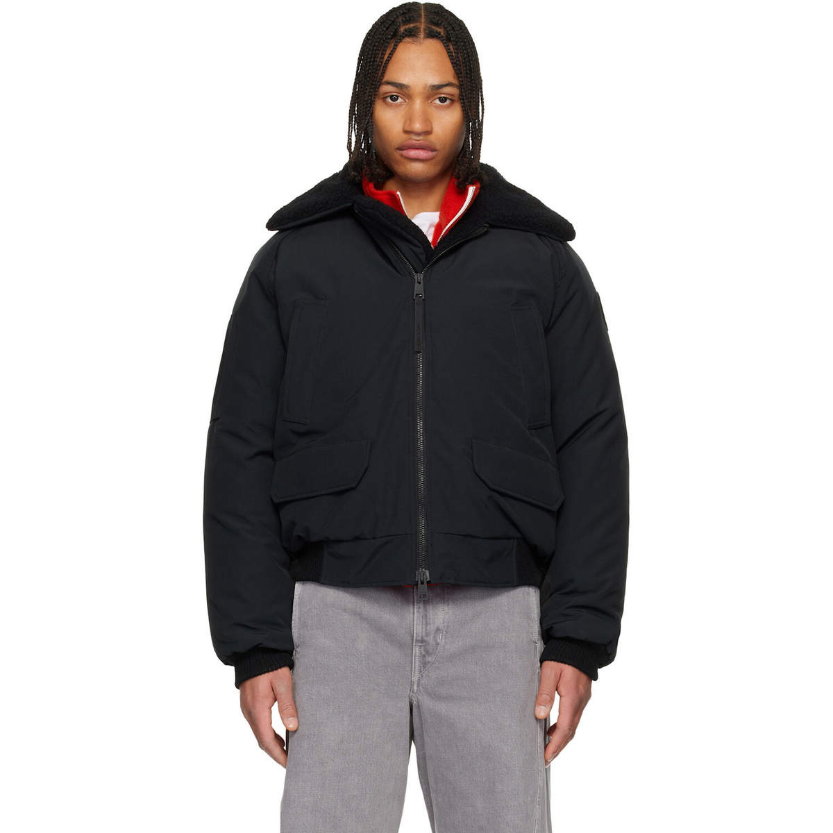 Canada Goose Black Chilliwack Aviator Bomber Down Jacket