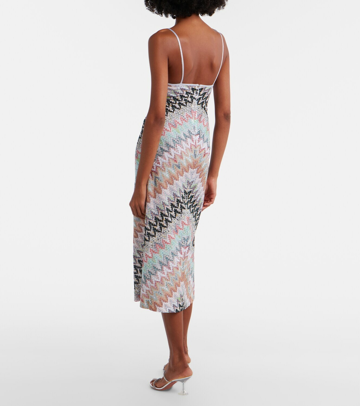 Missoni Zigzag lamé midi dress