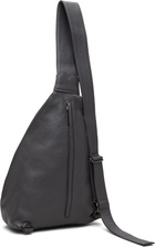 YOHJI YAMAMOTO Gray Tuck Sling Medium Bag