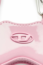 Diesel Glossy bag charm with mirror - Charms and Keyrings Womens in Pink