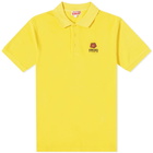 Kenzo Men's Crest Logo Polo Shirt in Golden Yellow