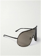 Rick Owens - Shield Aviator-Style Stainless Steel Sunglasses