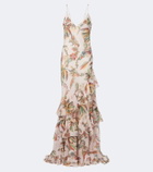 Etro Floral ruffled gown