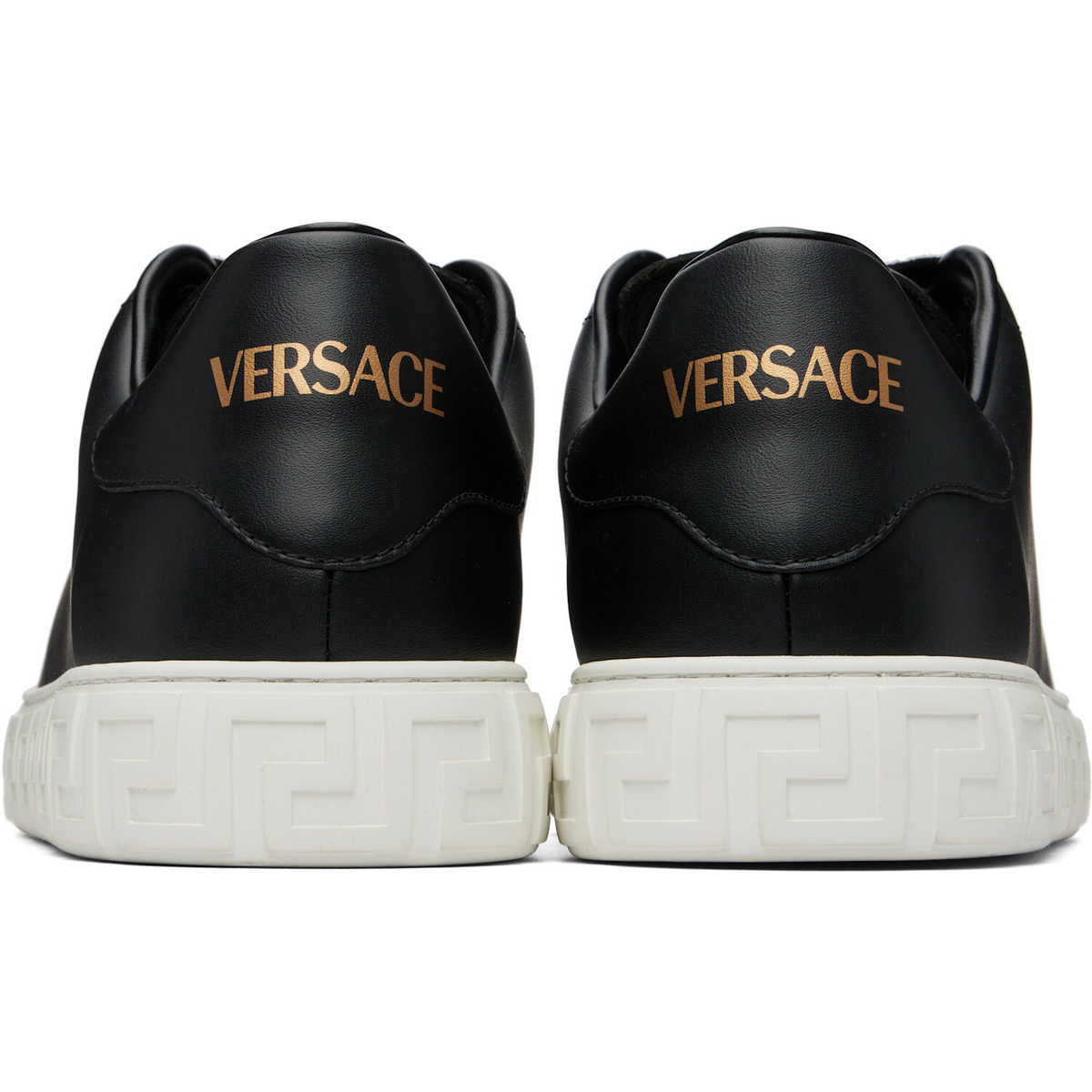Versace Black Greca Nylon Sneakers