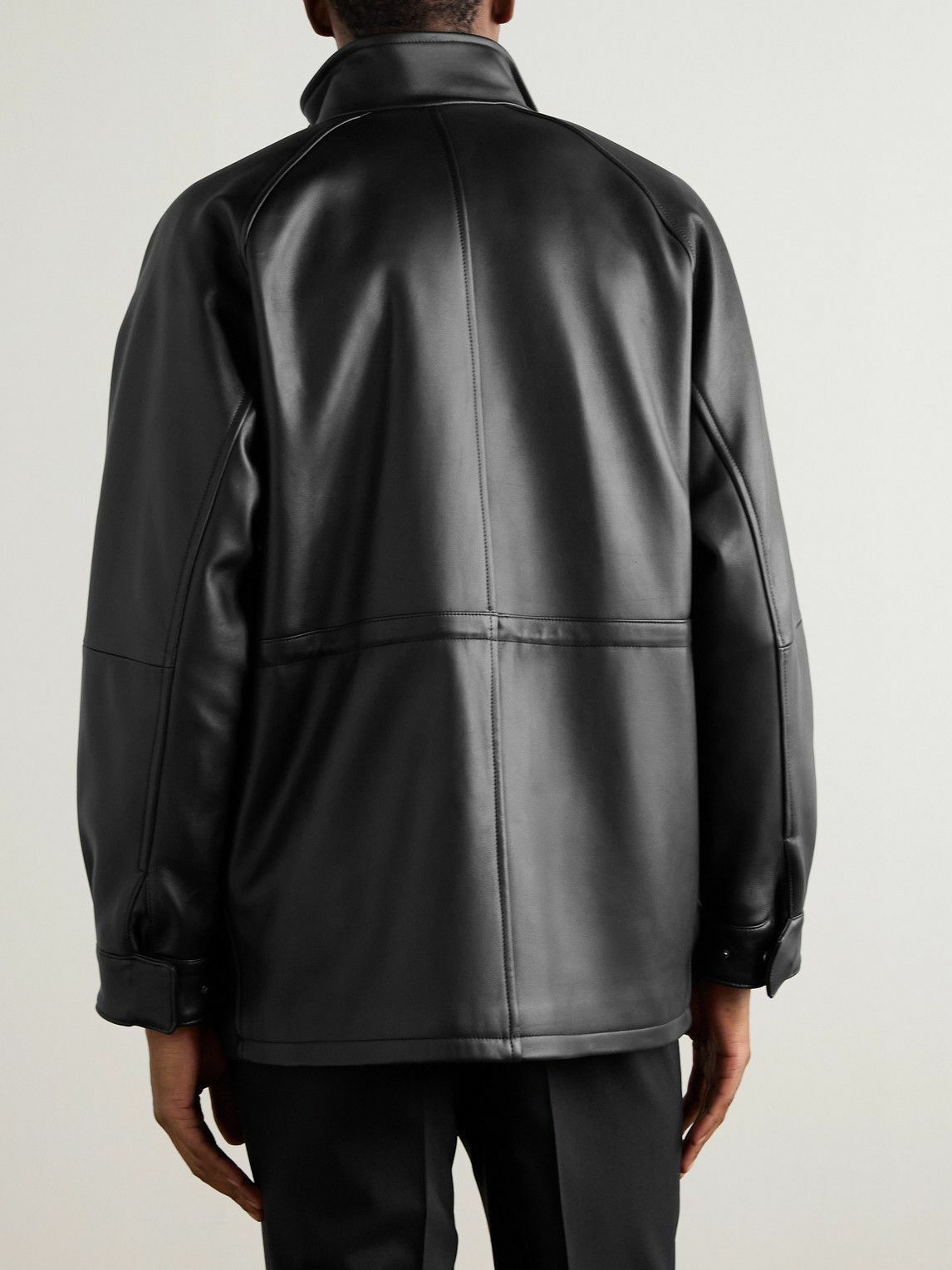 Stòffa - Traveler Leather Jacket - Black