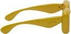 LOEWE Yellow Inflated Square Sunglasses