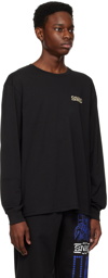 Saturdays NYC Black Saturated Flower Long Sleeve T-Shirt