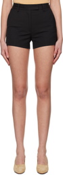 Nothing Written Black Micro-Cotton Chino Shorts