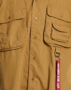 Alpha Industries Mens Shirt in Camel